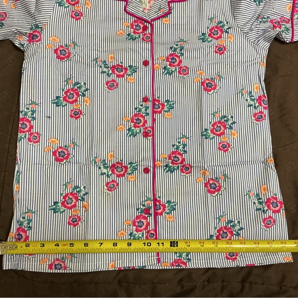 Floral  Cotton Pajamas with pockets and elastic waist band - Picture 4 of 11